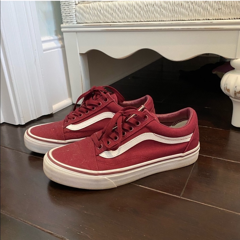 Maroon vans size 8.5 womens